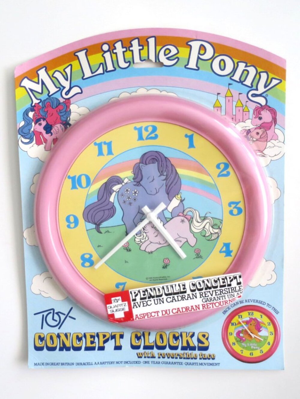 Vintage 1985 My Little Pony Wall Clock